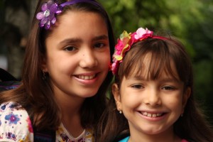 This is my sister and I on our first day of school!